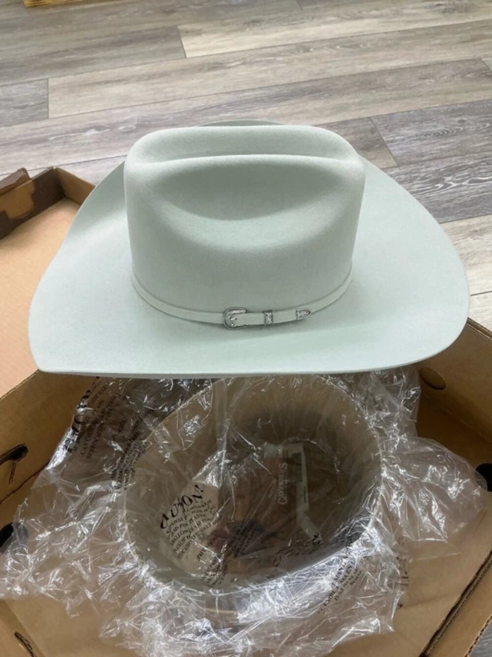 Resistol 20X Tarrant Silverbelly Cowboy Hat Size 7 w/ Original Box